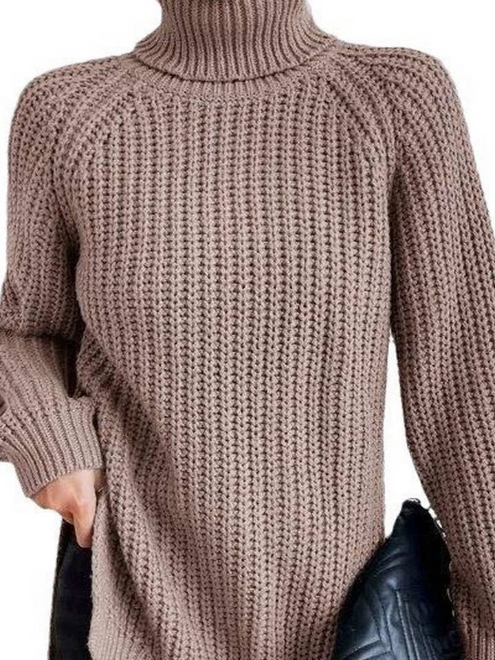 NINEXIS - Wholesale Knit Sweater - Women's - CWOSWL07649_HIGH-NECK MID-LENGTH RAGLAN SLEEVE SWEATER13