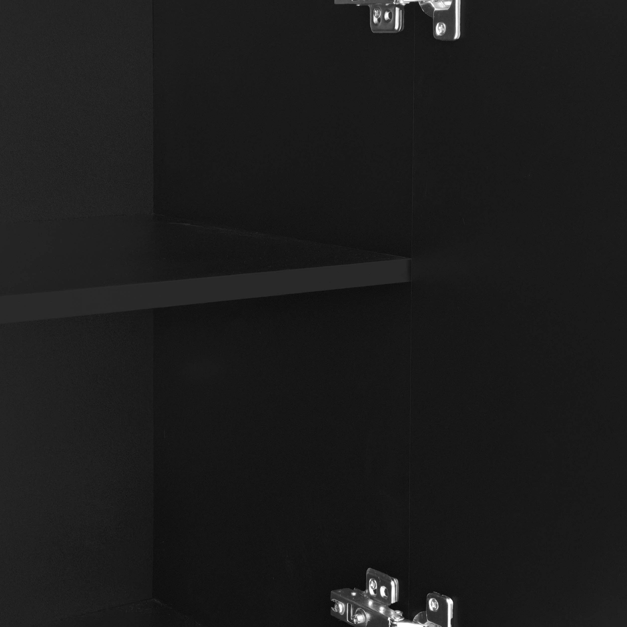 Urban Meuble - Wholesale Sideboard - Black buffet with 4 doors, pattern, and storage 120*37.5*80.8 cm EVRENS BLACK12