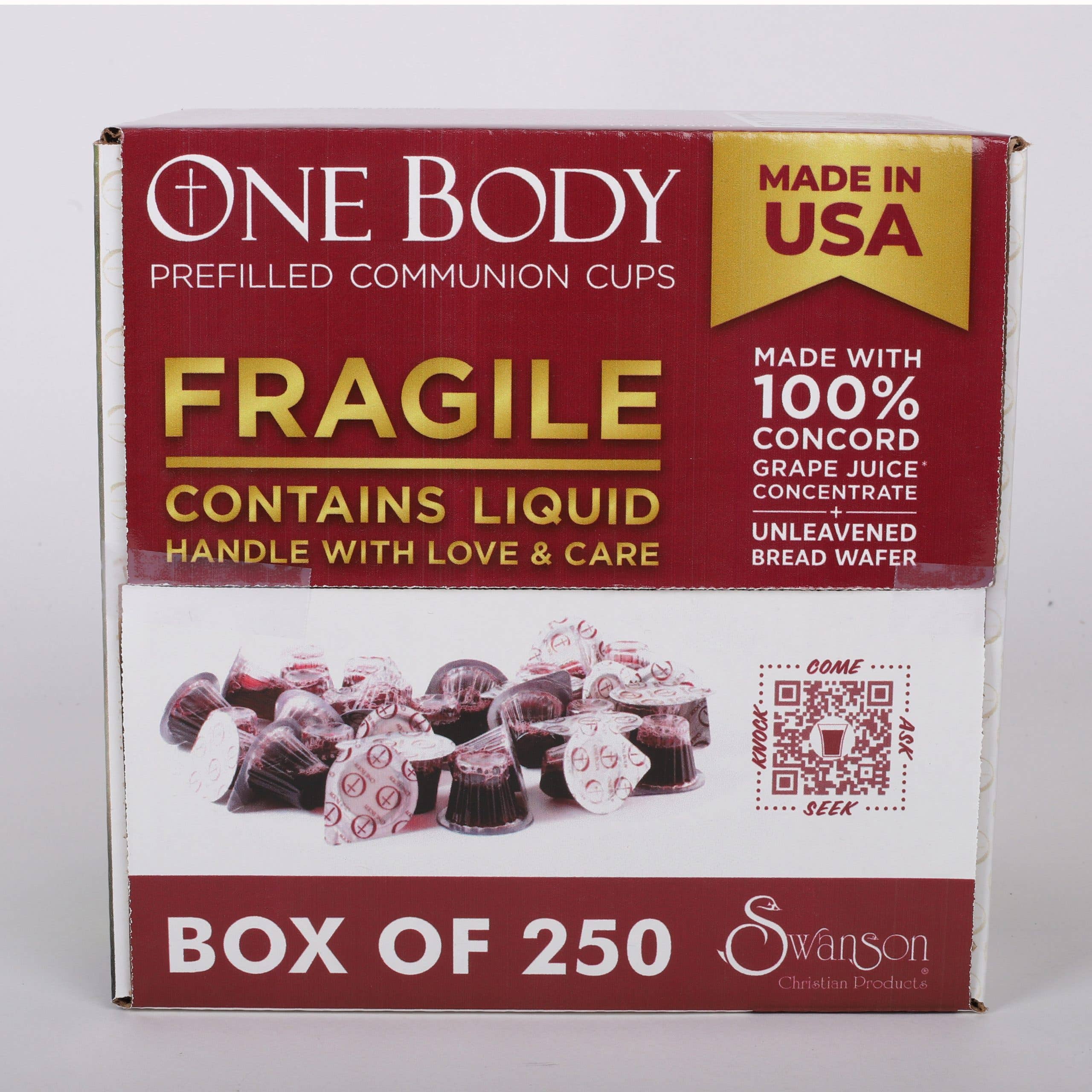 Swanson Christian Products - Wholesale Disposable Cup - Communion Cups One Body Prefilled 250Ct2