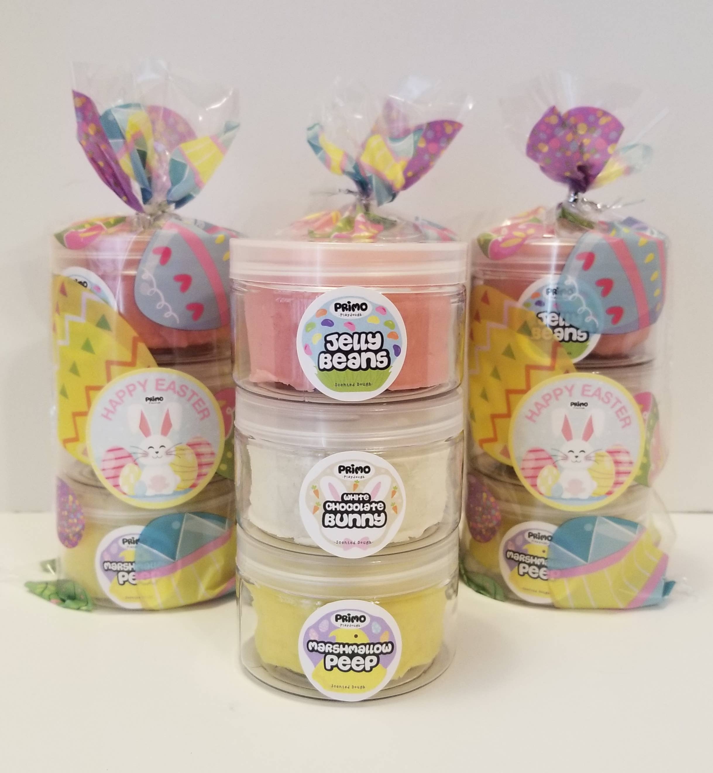 Primo Playdough – Plasticina - Crianças por atacado – Pacote de 3 de Páscoa de Playdough Perfumado (5 onças)1