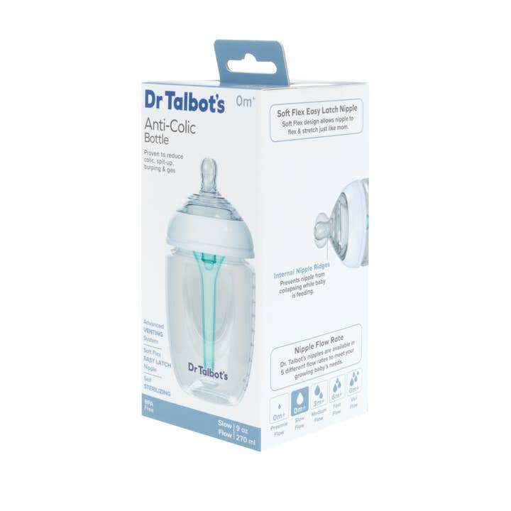 Dr. Talbot's - Wholesale Baby Bottle - Dr. Talbot's Anti-Colic Bottle 6 oz or 9 oz with White Screw12