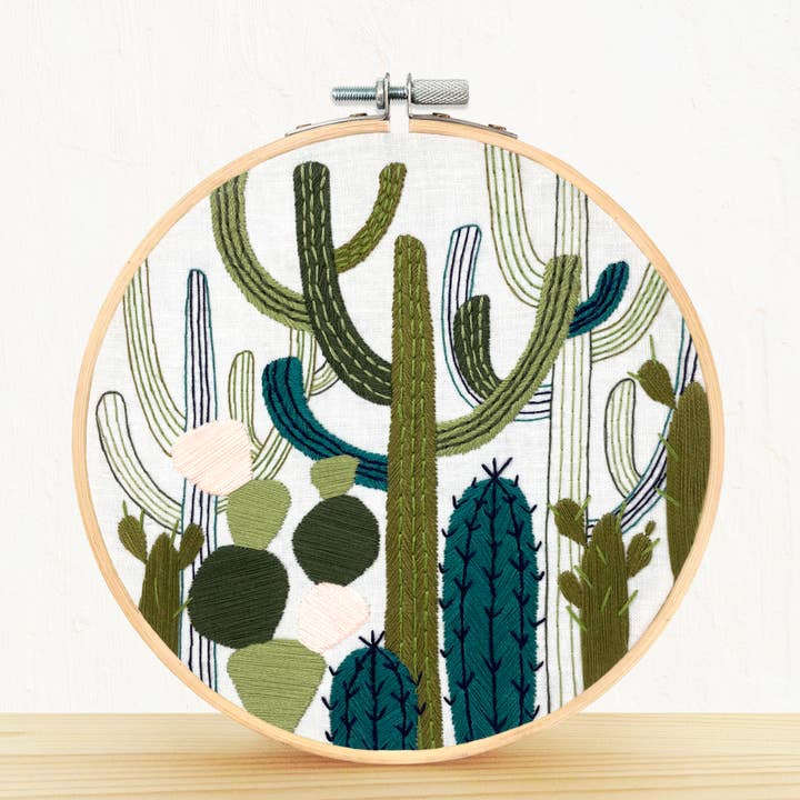 Embroidery and Sage - Wholesale Embroidery/Cross Stitch Supplies - Cactus Garden - embroidery kit