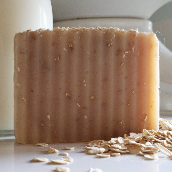 MILK N' OATS SOAP BAR / COLD PROCESS / MOISTURIZING for wholesale by dkhandmade