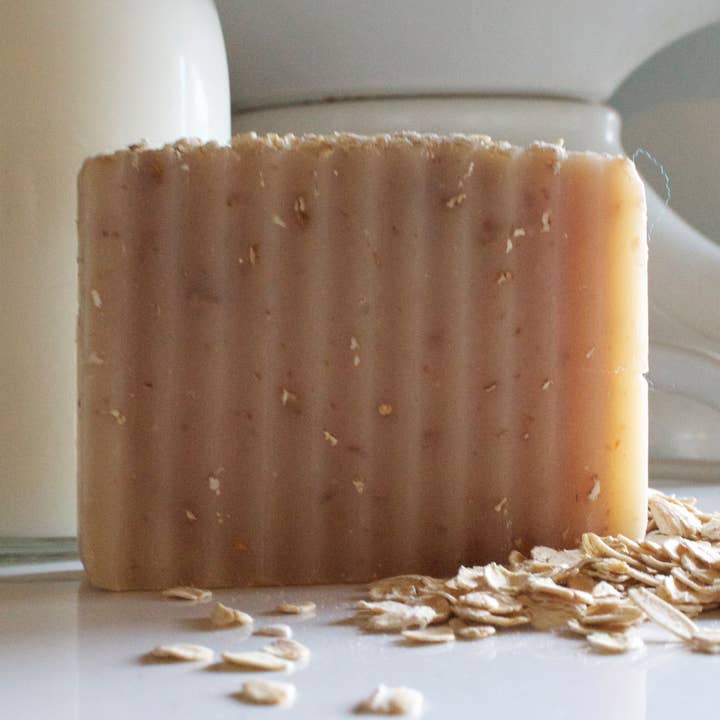 MILK N' OATS SOAP BAR / COLD PROCESS / MOISTURIZING for wholesale by dkhandmade