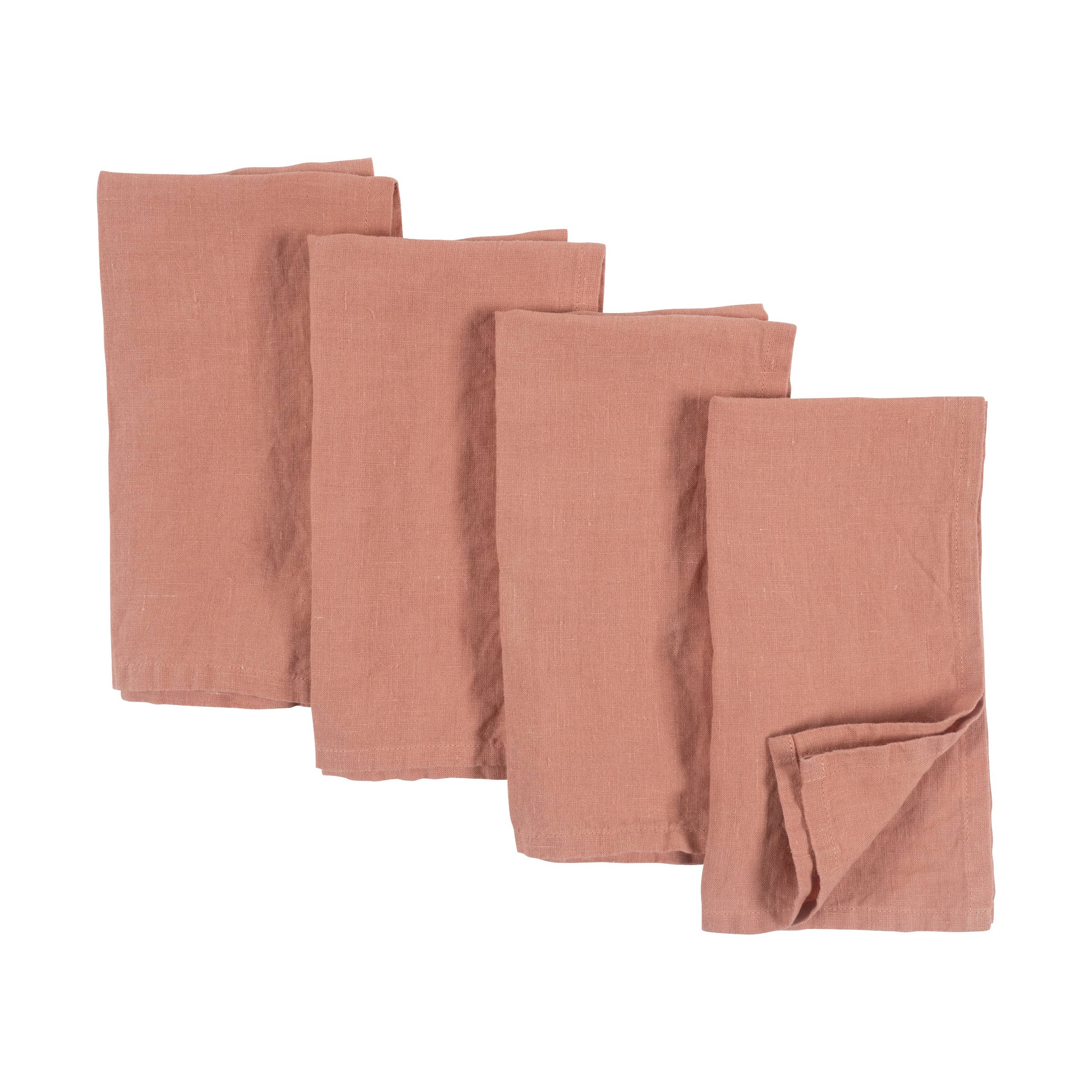 KAF Home - Wholesale Dinner & Cloth Napkin - Verona 100% Stone Washed Linen Napkins-Set Of 4, 20" x 20"12