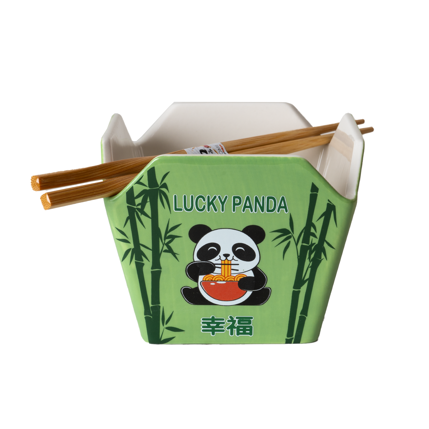 Urban Tokyo - Vente Bol de service - Bol de service à emporter avec baguettes Panda, 16 oz, 5 po L x 4 po H (1/24)6
