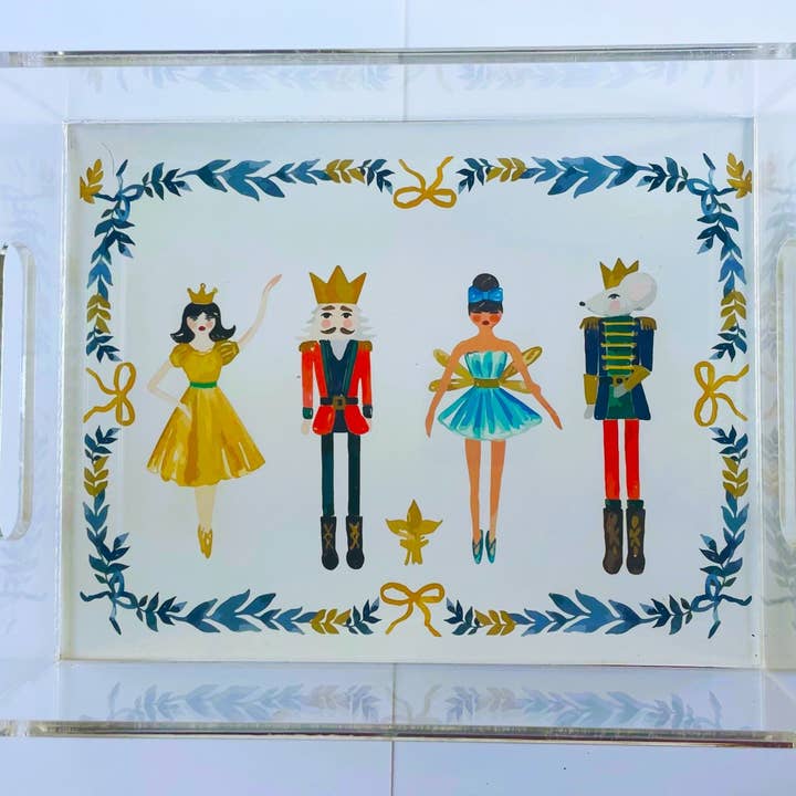 Dekorative bakker/Fejring af ferien Dekorativ bakke for engroshandel hos Ox Bow Decor