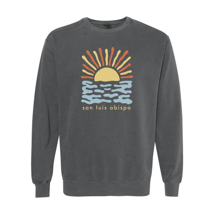 SLO Water Sunset Crewneck for wholesale by Pippa & Ky