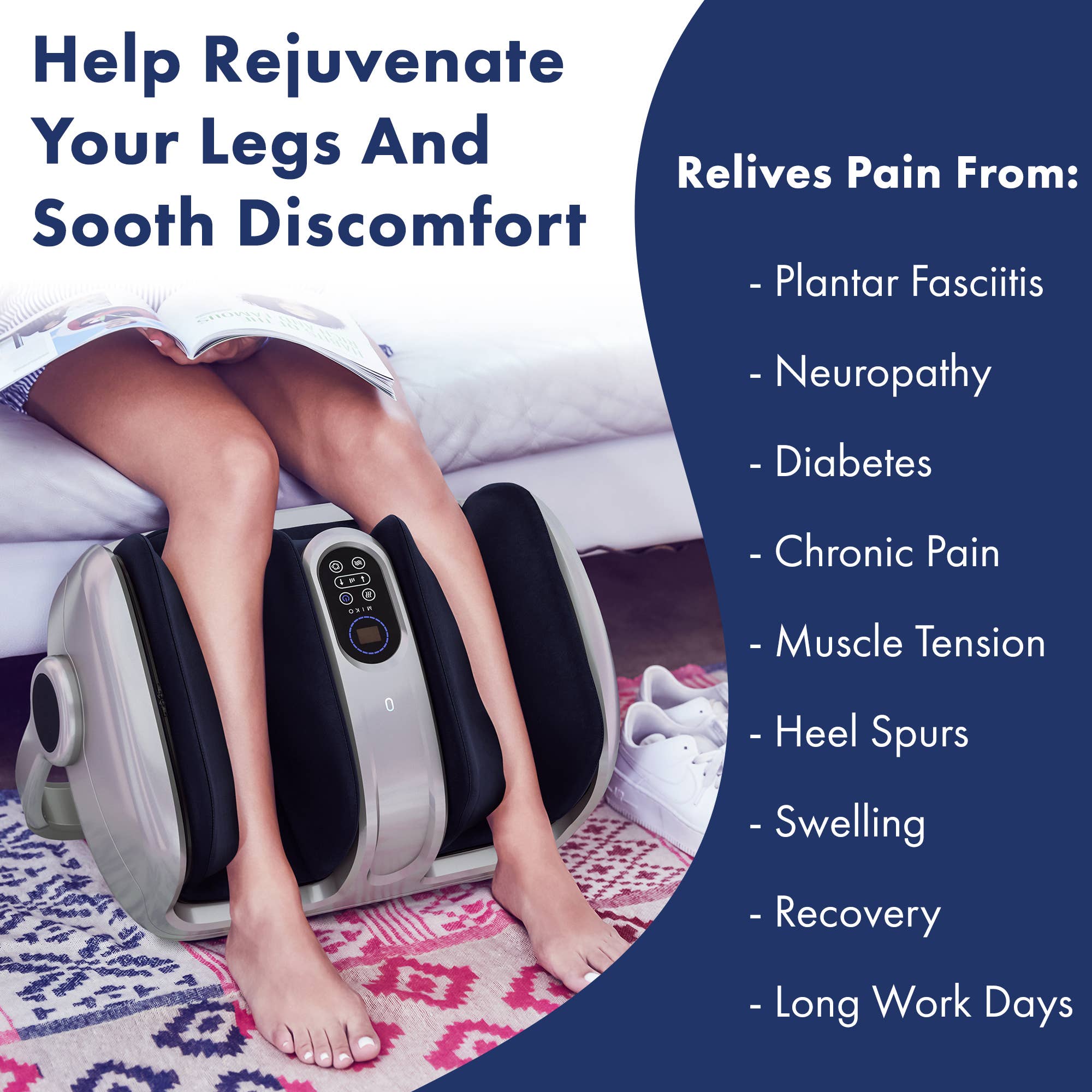 Miko - Wholesale Body Massager - Miko Shiatsu Foot, Calf, and Leg Massager // The Mas II8