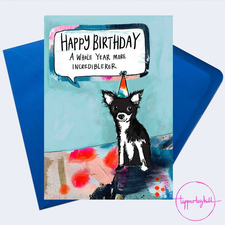 PP07 Doggy card ’Happy Birthday ..... for wholesale by Tipperleyhill