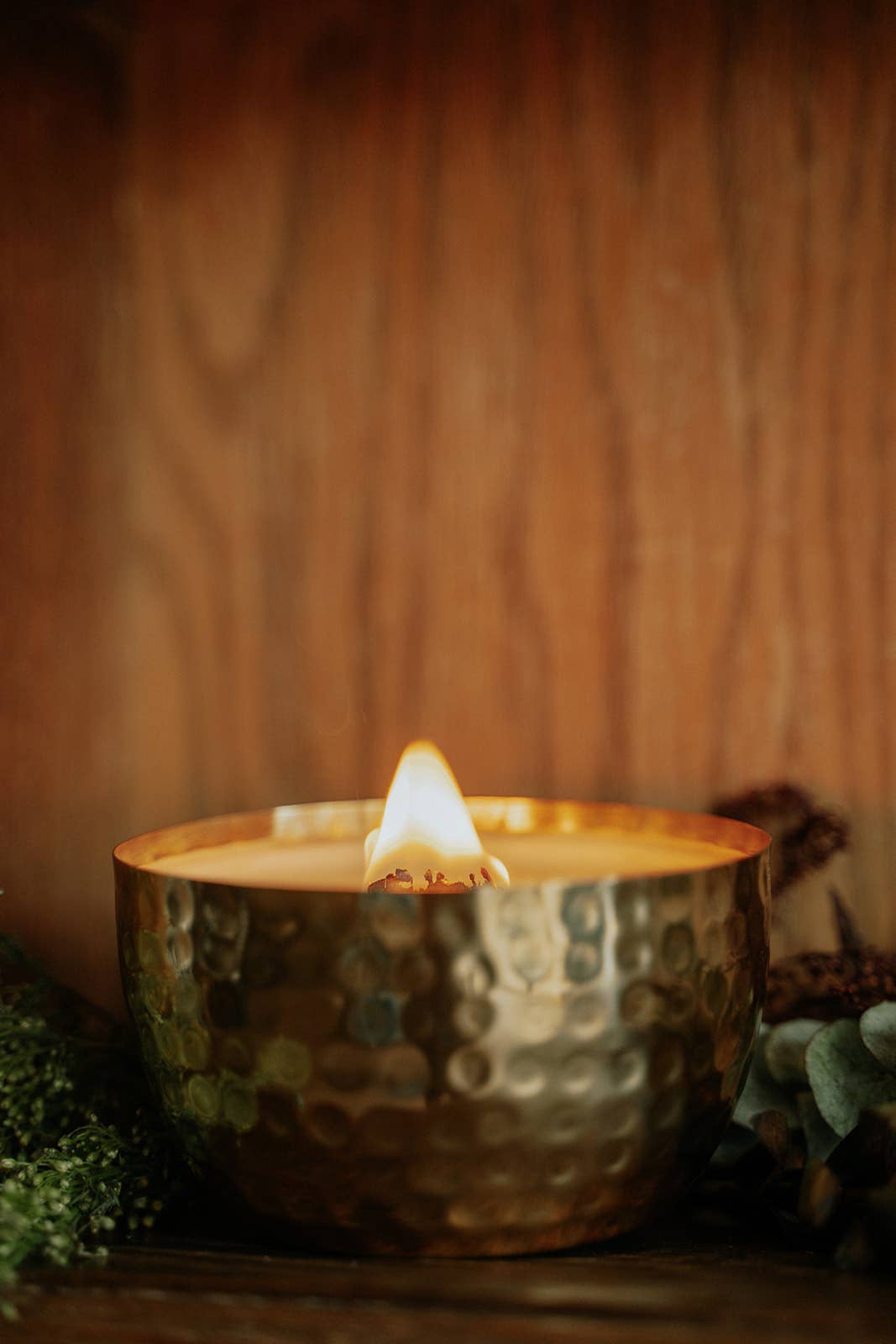 Woodsy Homelife – wholesale Jar/filled candle – Eucalyptus Mint & Wild Rosemary | Brass 14oz Pure Soy Candle2