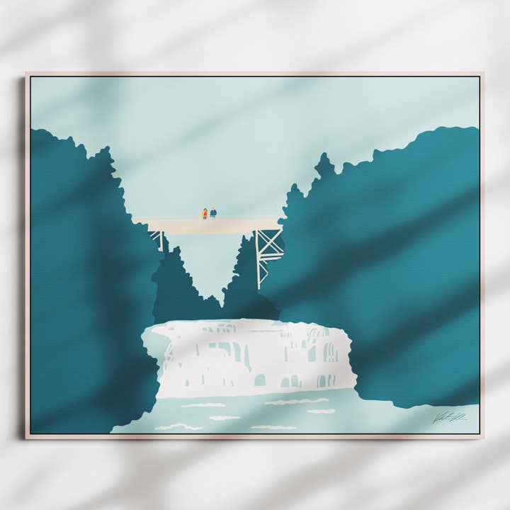 Agate Falls Travel Print 8x10 for wholesale by Byway Press