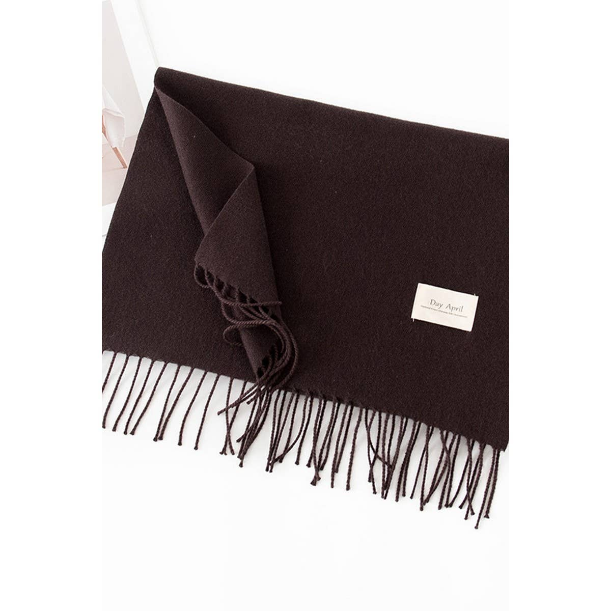 NINEXIS - Vente Écharpe – femme - CWASC1482_ÉCHARPE CHAUDE DE COULEUR UNIE À COL CHÂLE13