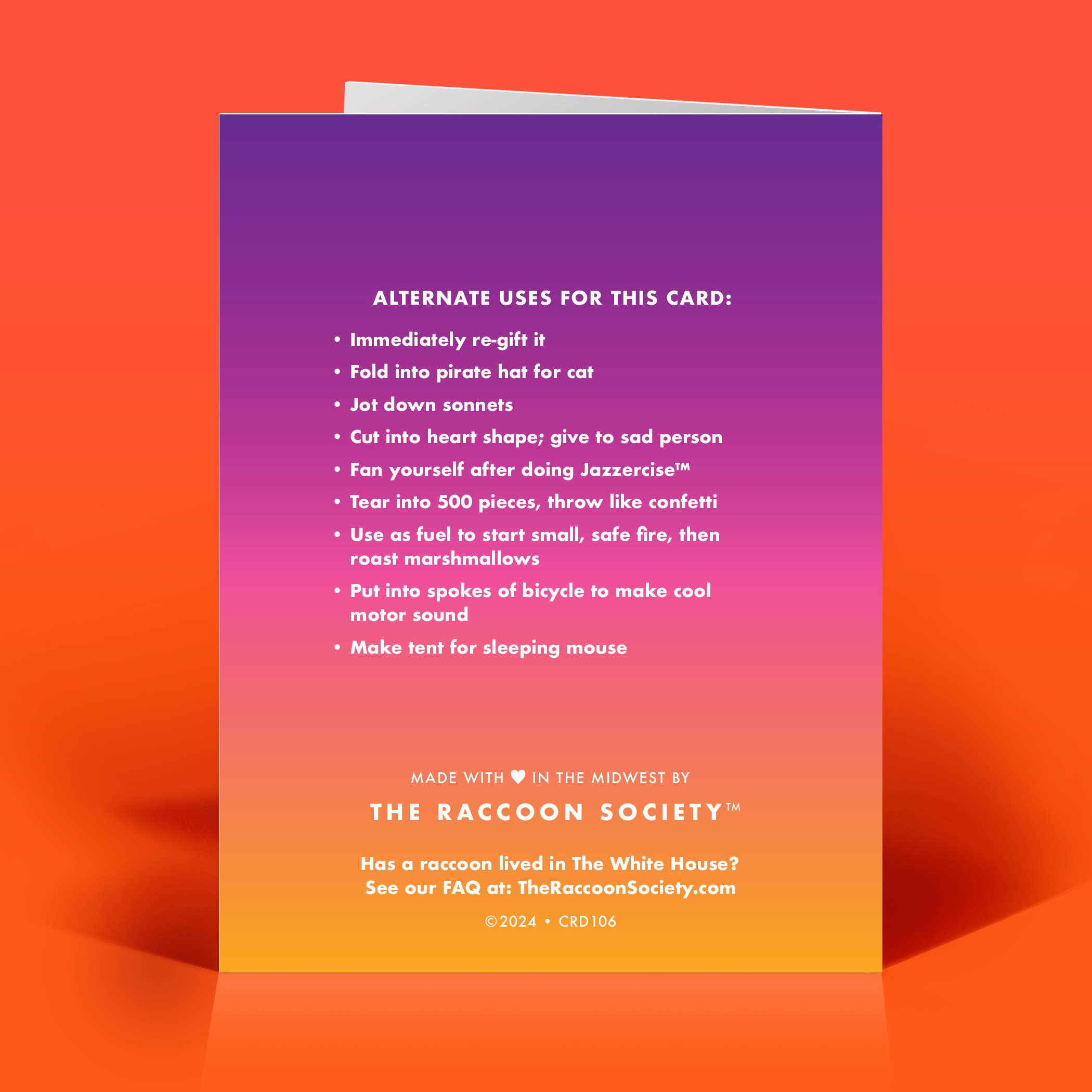 The Raccoon Society - Wholesale Everyday Greeting Card - You Kick Ass Everyday Card1