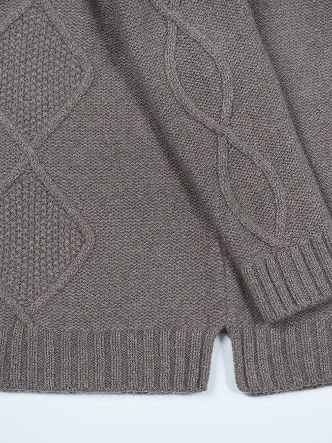 BLUSH Eco-Cashmere Pullover in Walnussfarbe für den Großhandel von Eredi Colombo Srl (Brand Nicki Colombo)