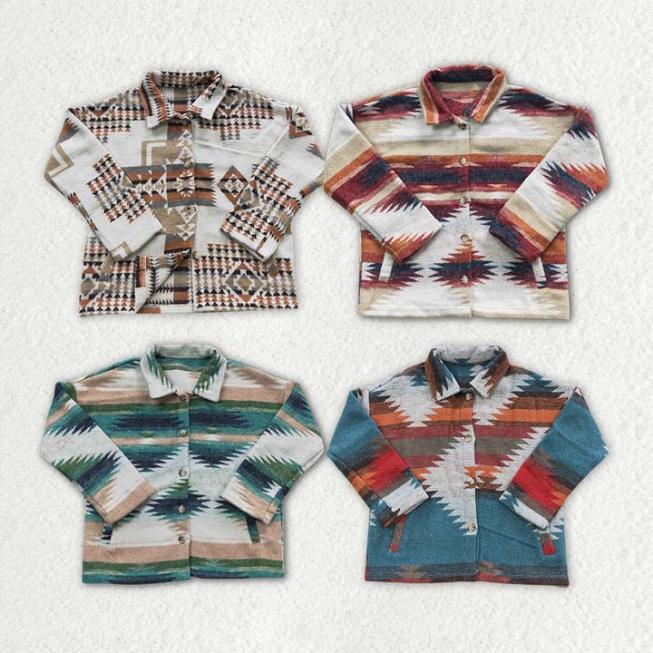 Vestes et cardigans Western Aztec Sibling pour bébés et enfants pour la vente par Aier Wholesale