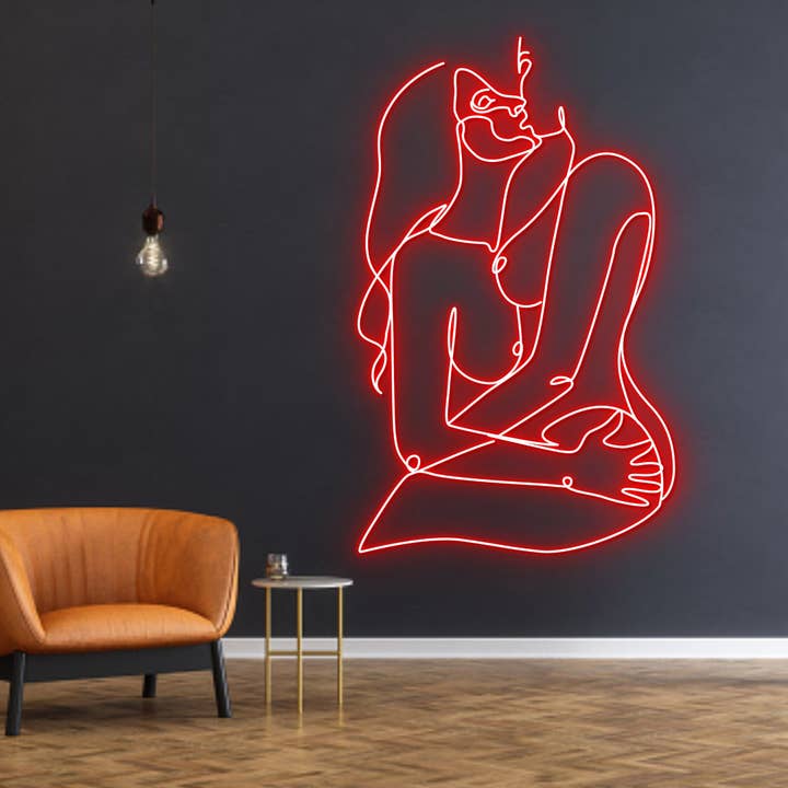 Lesbisk Par Neonskylt för wholesale av Glow Neon