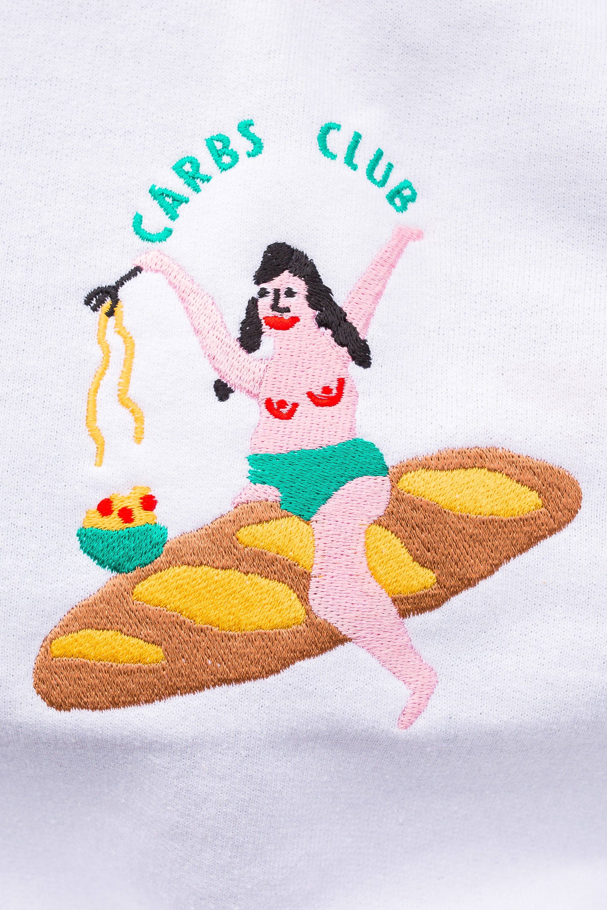 Limpet Store - Vente Sweat-shirt – femme - Sweat-shirt brodé Carbs Club5