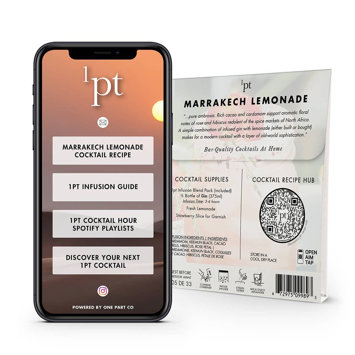 One Part Co. - Wholesale Cocktail Mix/Syrup - 1pt Marrakech Lemonade Cocktail Pack3