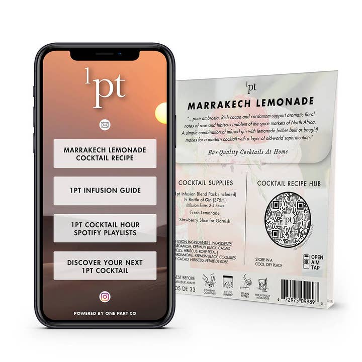 One Part Co. - Wholesale Cocktail Mix/Syrup - 1pt Marrakech Lemonade Cocktail Pack3