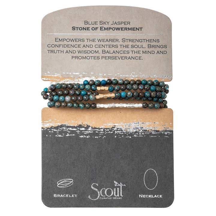 Stone Wrap: Blue Sky Jasper - Stone of Empowerment for wholesale by Scout Curated Wears