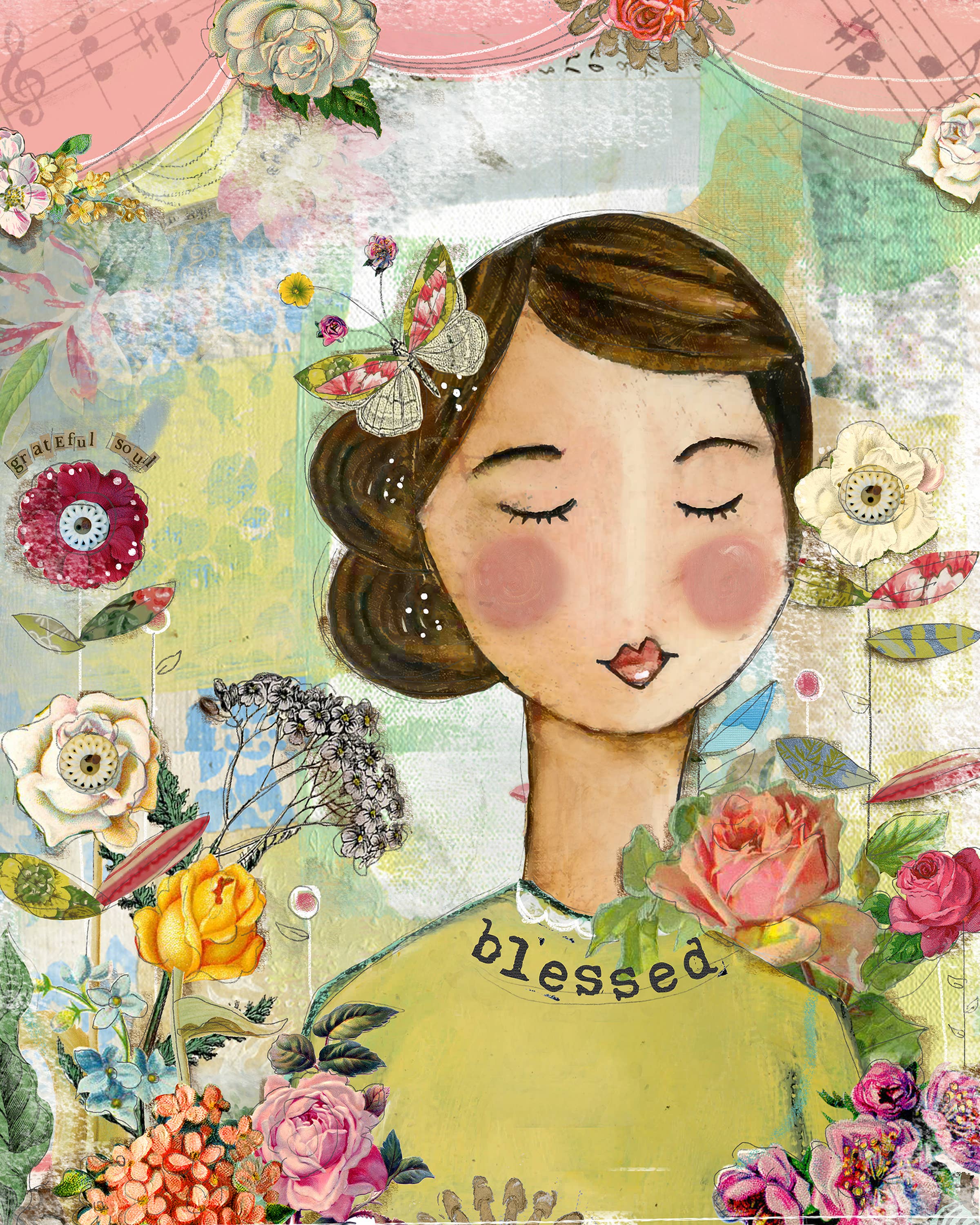 Kelly Rae Roberts - Wholesale Art print - Grateful Soul  - Print1