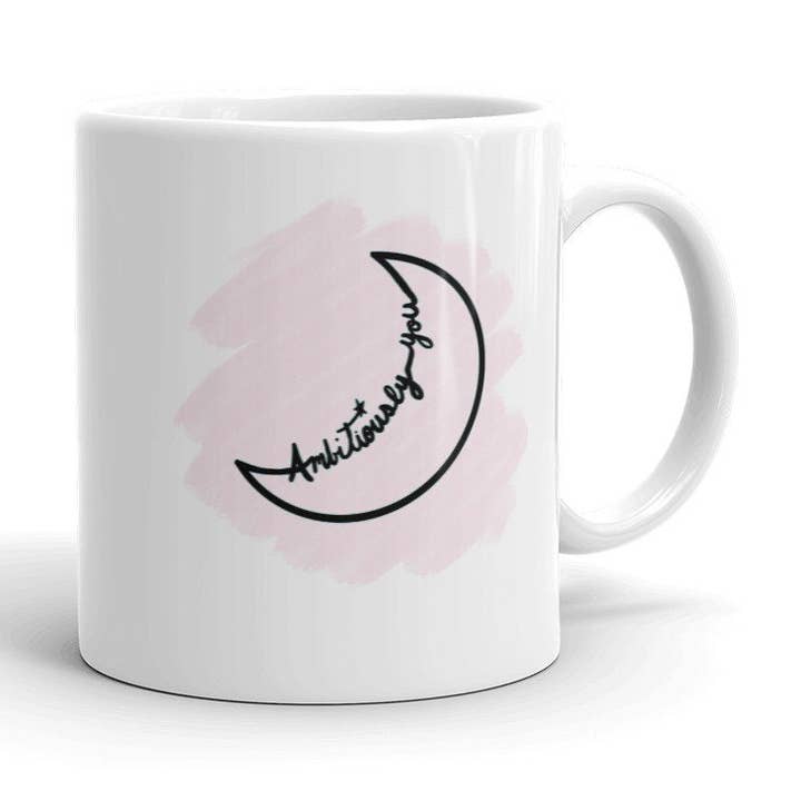 Tasse à logo Ambitiously You : ambition, motivation pour la vente par Ambitiously You