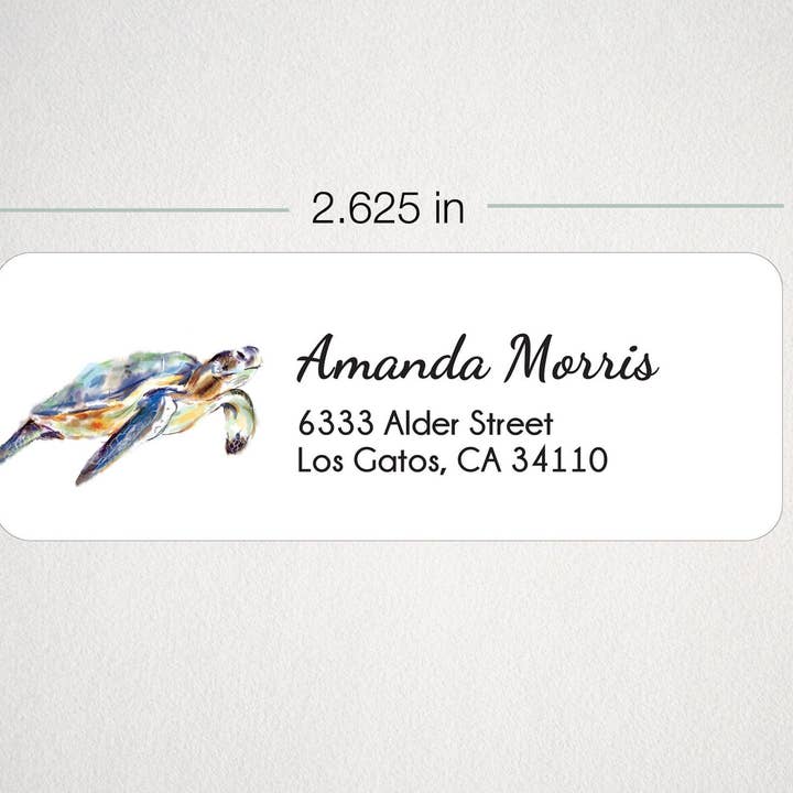Zeeschildpad Gepersonaliseerd Adresetiket voor wholesale door Triple Studio