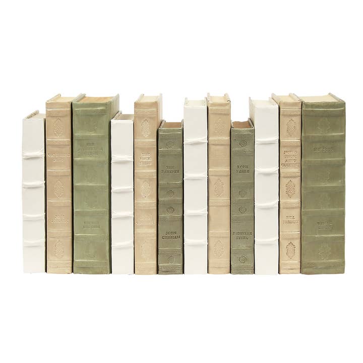 12 Vol. Mix Verde Muschio, Crema & Bianco (VH-GWC-12) per la vendita all'ingrosso da parte di Vellum Home