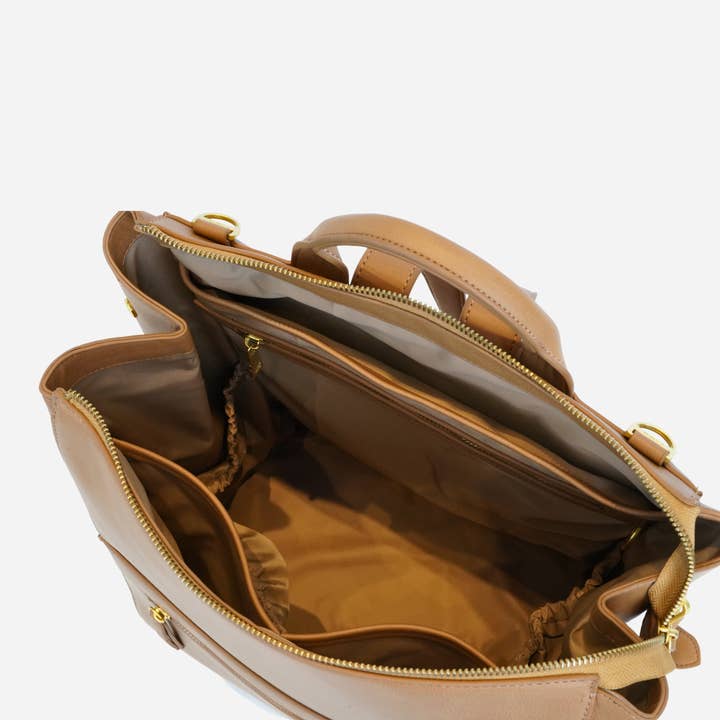 Fawn Design - Wholesale Diaper Bag - Baby - The Square Diaper Bag - Premium Matte Faux Leather Backpack
