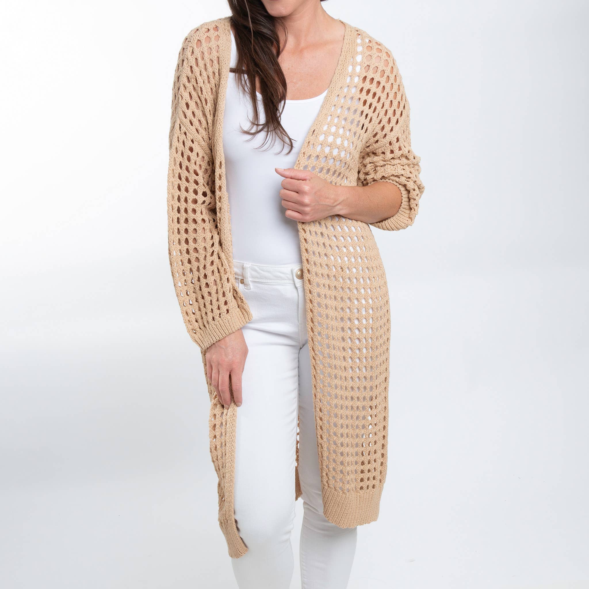 Howard's – Großhandel Strickjacke – Damen – Damenbekleidung in großen Größen Häkel-Cardigan Enya Langarm21