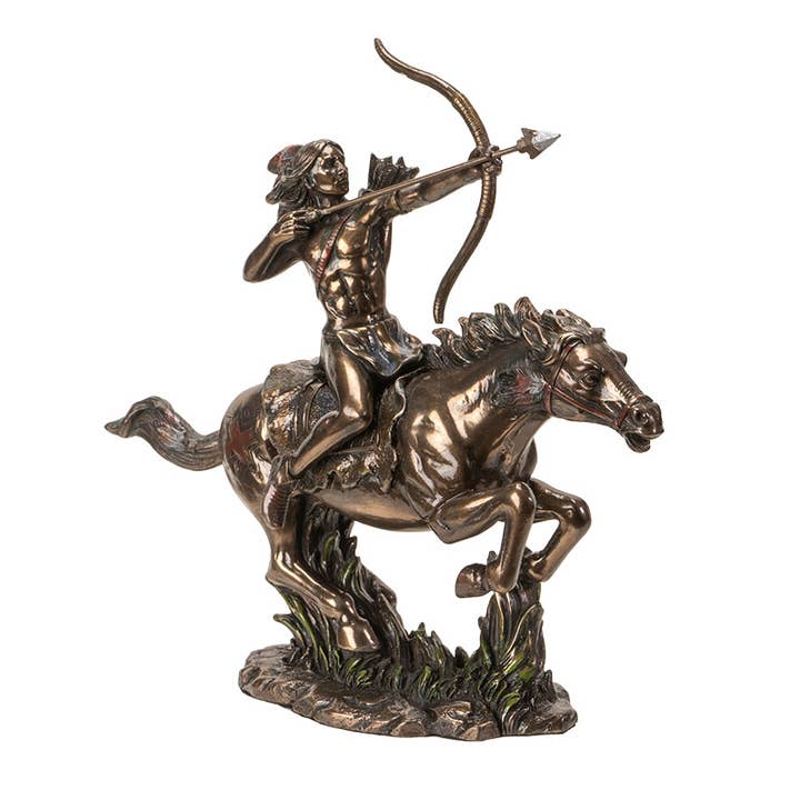 American West Native American Indian Warrior on Horse for wholesale by Pacific Trading
