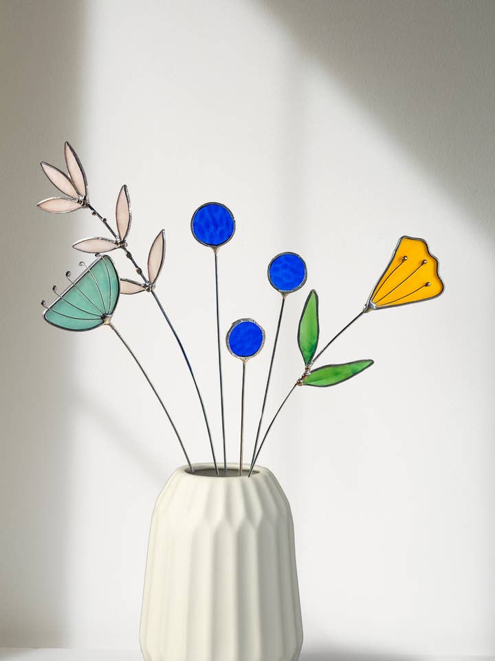 Glass Floral Arrangement for wholesale by Samara Designs Studio