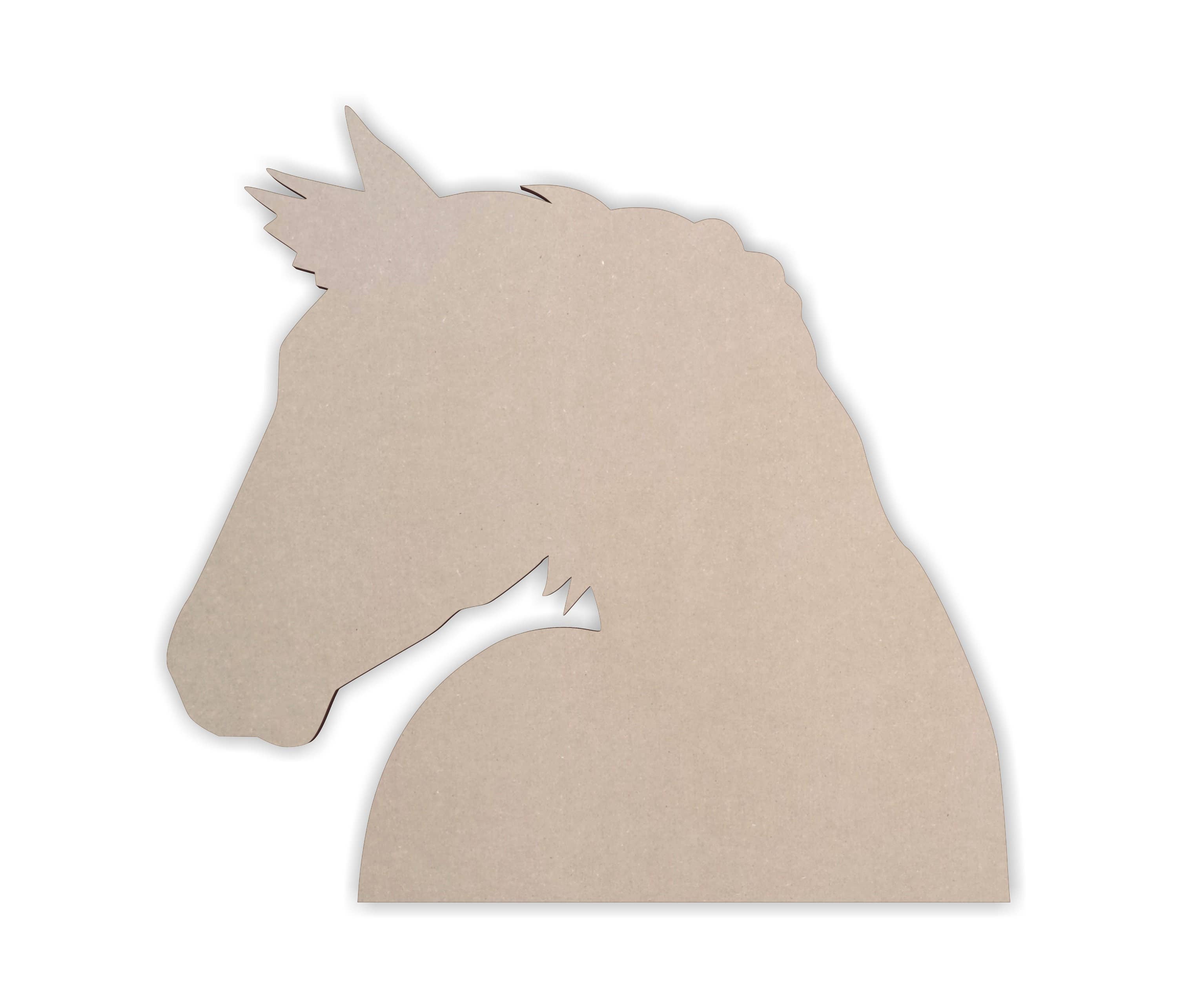 Jess and Jessica - Wholesale Cutouts - Wooden Horse Face Profile Horse Face Profile Cutout0