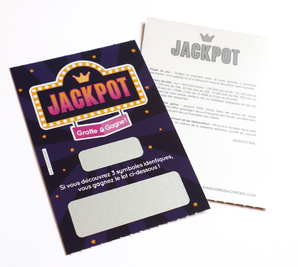 Mimosa Chroma - Wholesale Stationery/Notecard Set - Scratch ticket for a witness or godfather/godmother request1