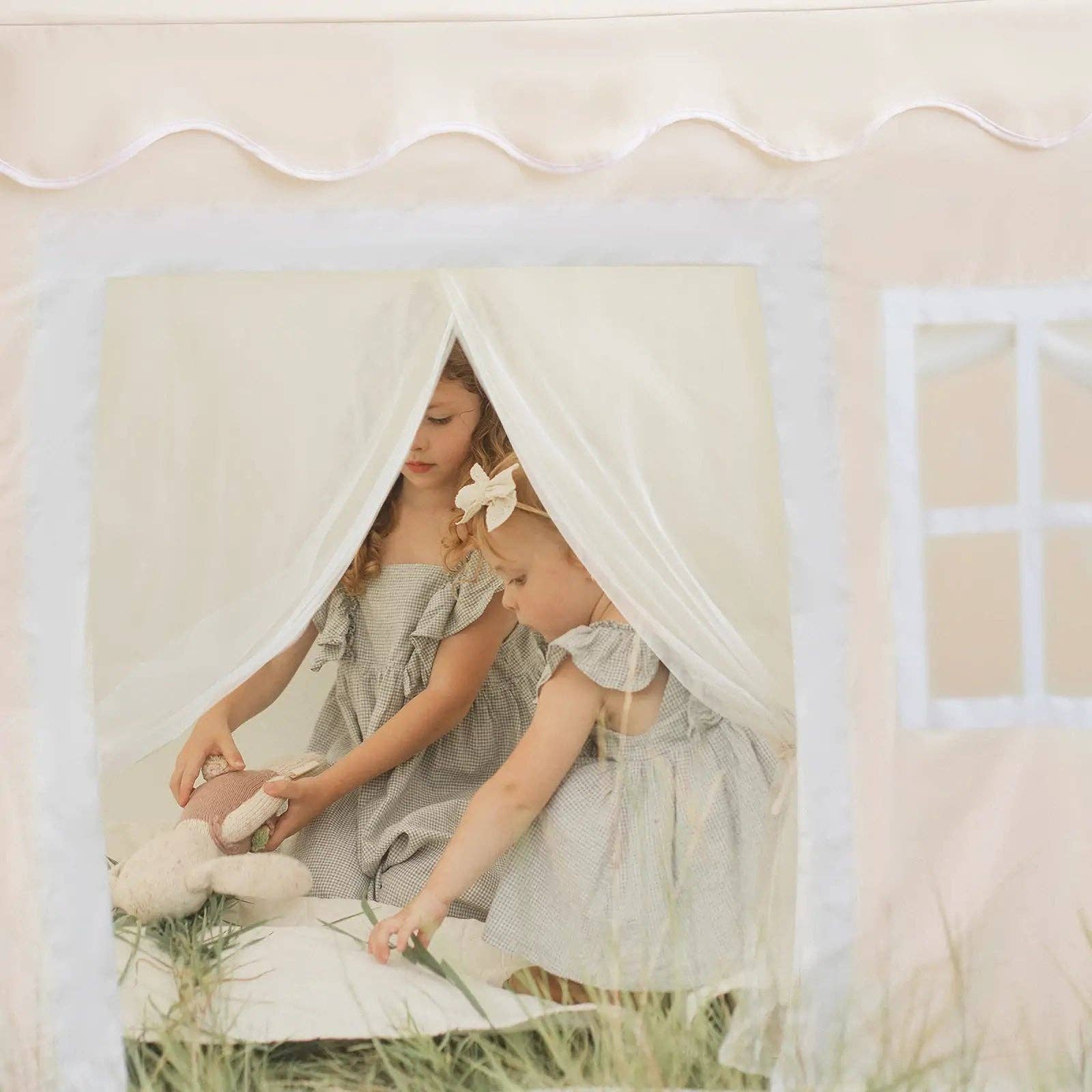 Michael Meredith Inc - Wholesale Tent - Kids - Tiny Land® Playhouse Tent – Natural Cream Indoor Tent for Kids5