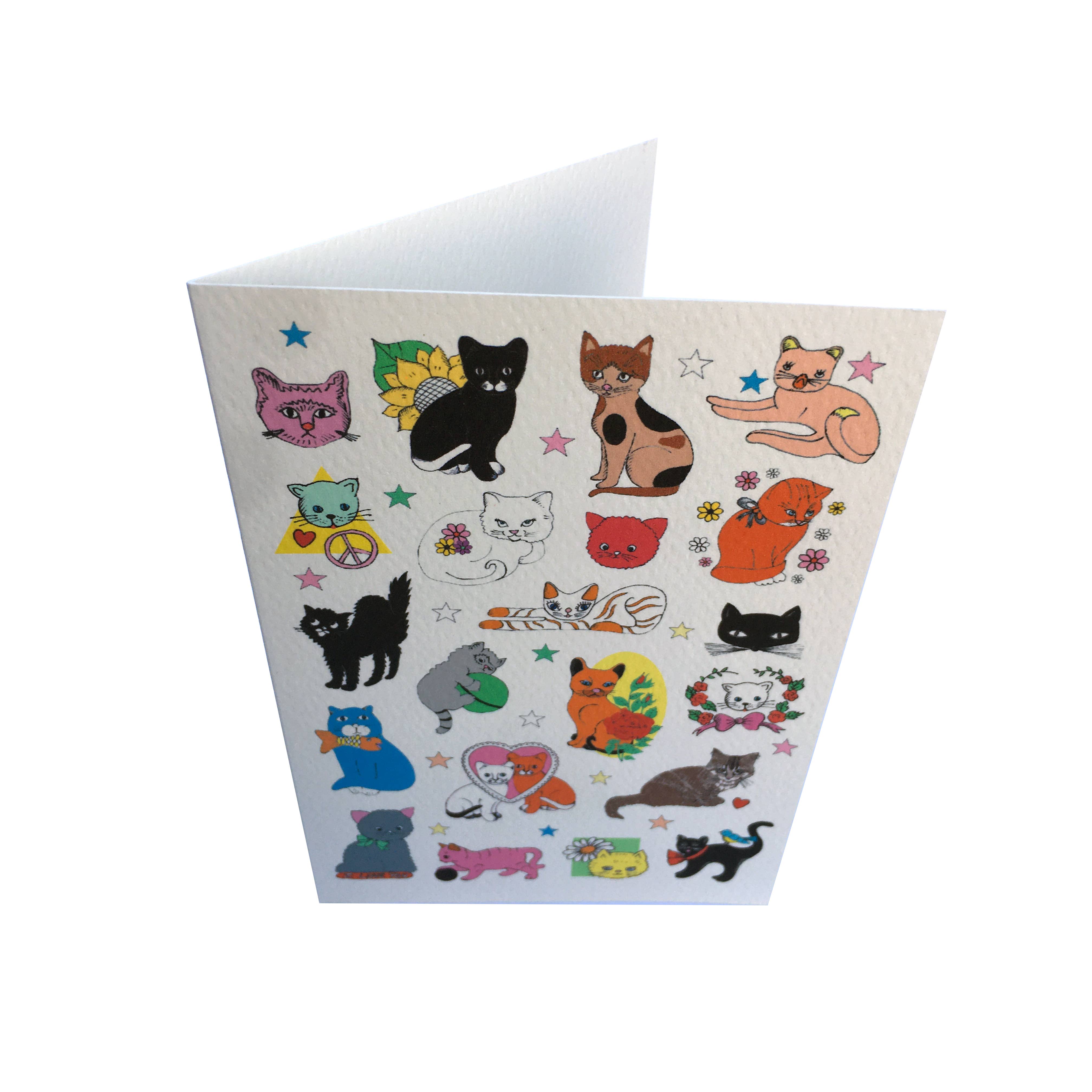 Rosie Wonders - Wholesale Gewone wenskaart - Flash Card - Katten1