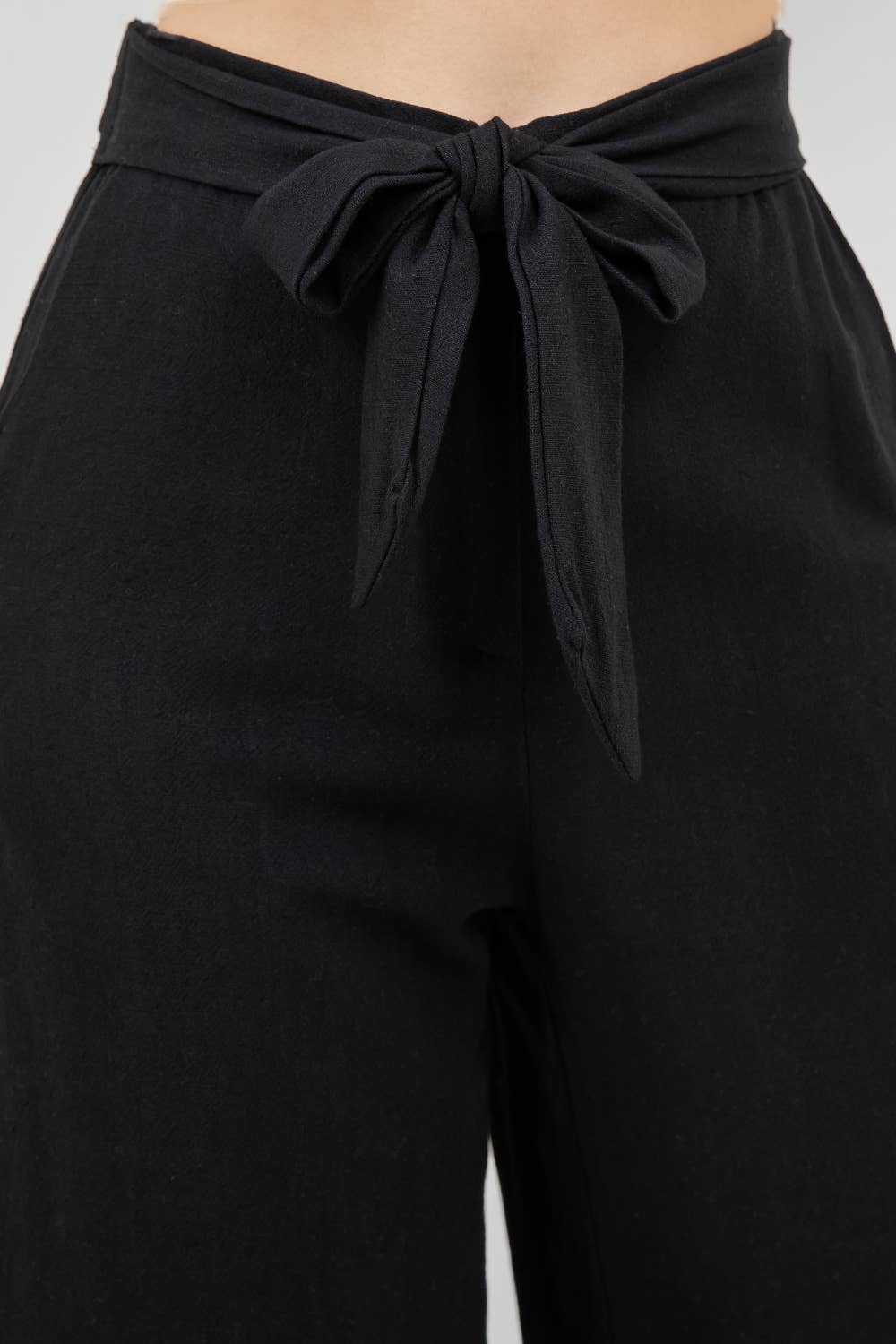 Veracci - Wholesale Pants - Women's - Linen Blend Wide-Leg Capri Pants8