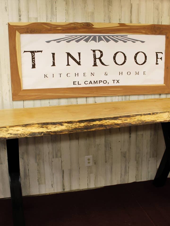 High Top Cottonwood Table for wholesale by Tin Roof Kitchen & Home