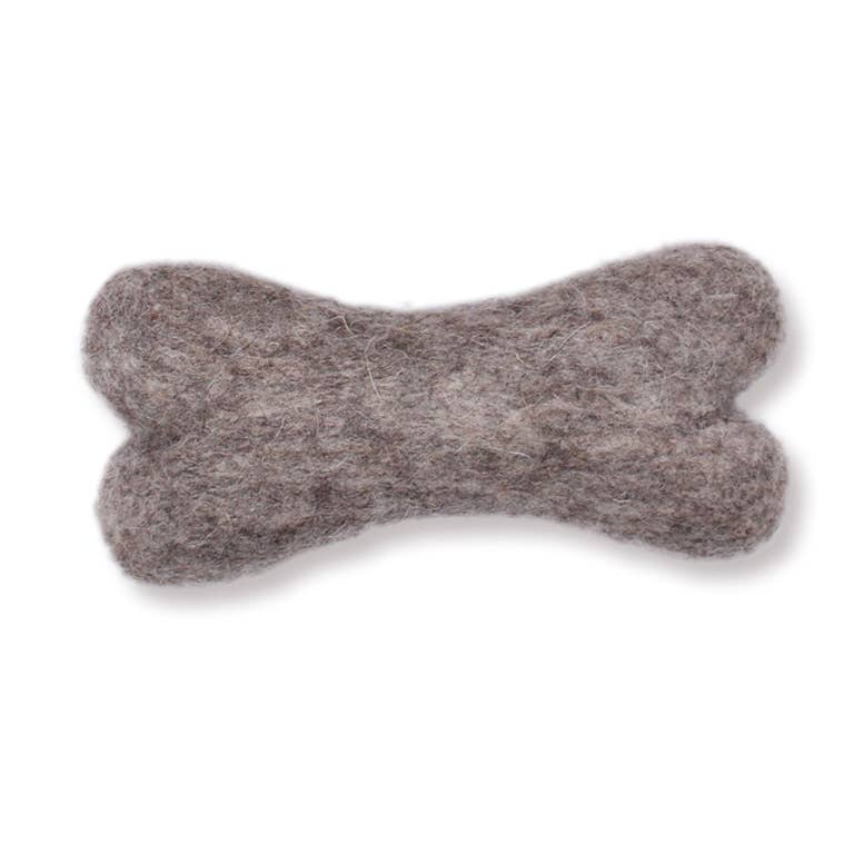 Ethical Global - Wholesale Pet Chew Toy - Dog - Eco Wool Dog Bones/Toys: Brown, Gray, White (Fair Trade)3