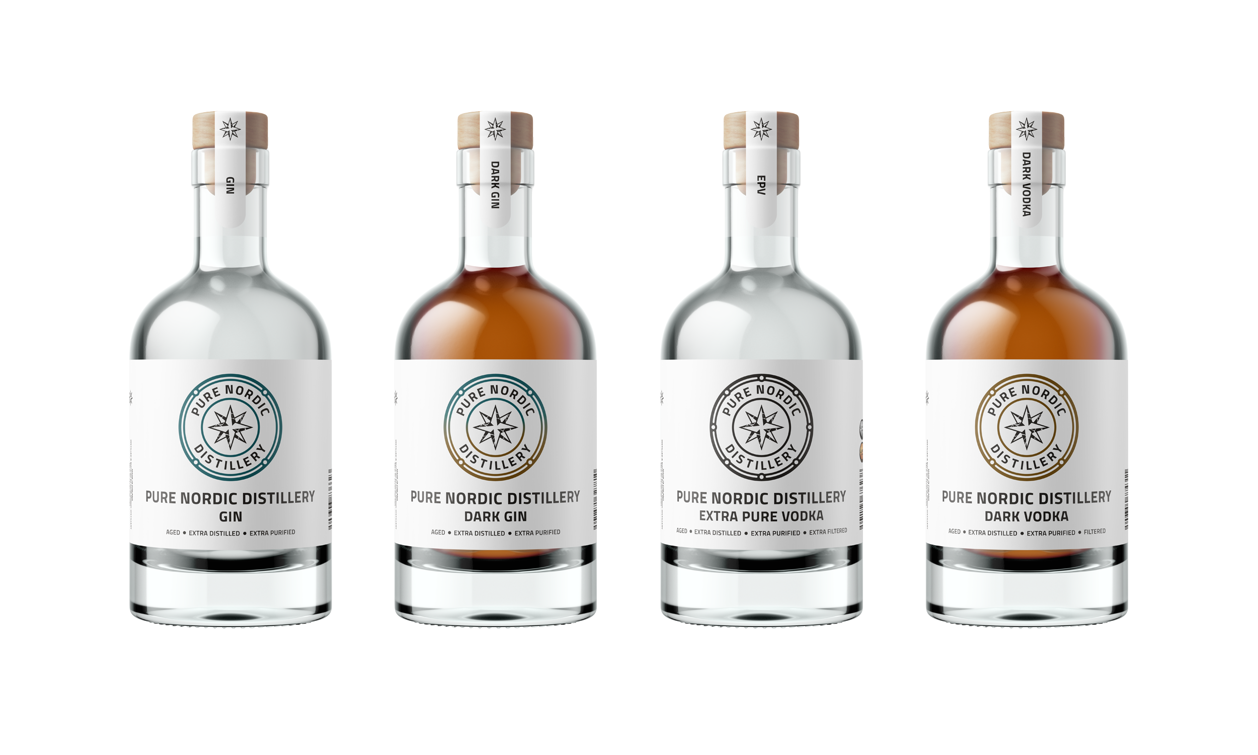 Pure Nordic Distillery - Vendita all'ingrosso Gin - Pure Nordic Distillery - Dark Gin1