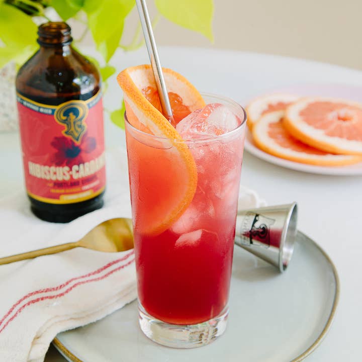 Portland Syrups - Wholesale Cocktail Mix/Syrup - Hibiscus Cardamom Syrup 3.4oz - cocktail / mocktail mixer3