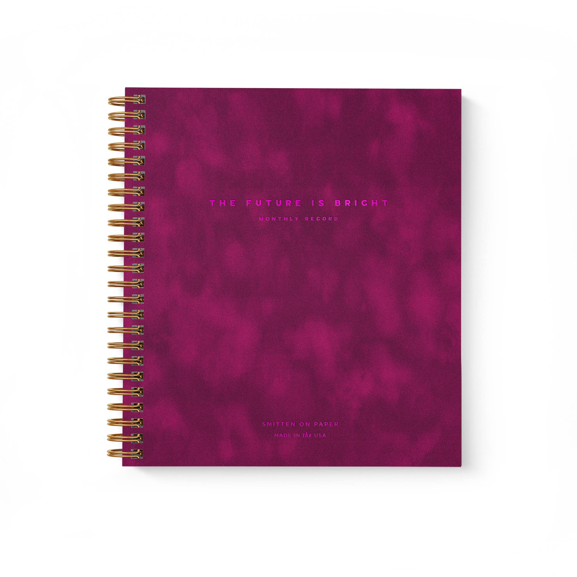 Smitten on Paper – wholesale Planerare – Framtiden är ljus Månadsplanerare Fuchsia Velvet