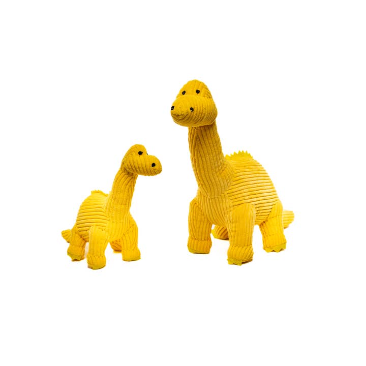Best Years Ltd - Venta al por mayor Peluche - Niños y bebés - Pequeño Dinosaurio Diplodocus de Pana Juguete de Peluche en Amarillo1