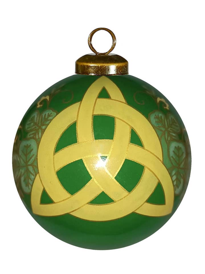 Trinity Knot Glass Ornament for wholesale by Inner Beauty Gifts