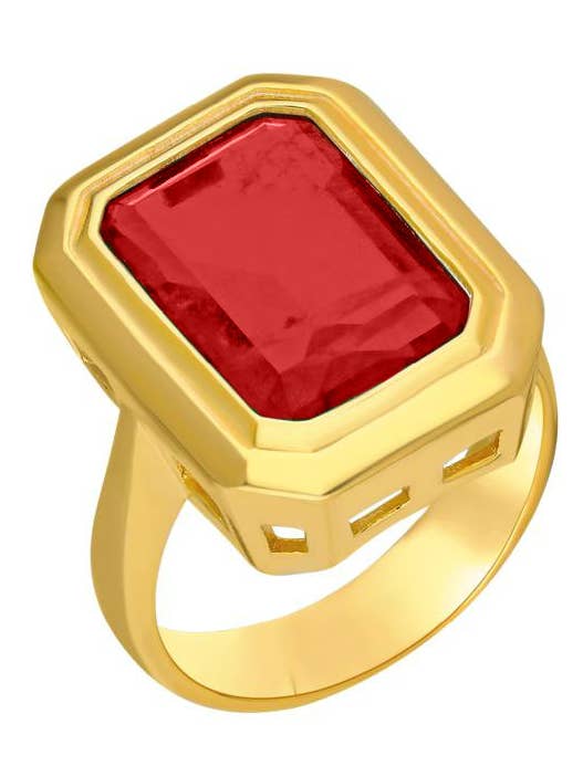 Stor rubin cocktailring for engroshandel hos ALEXIS DAOUD JEWELRY