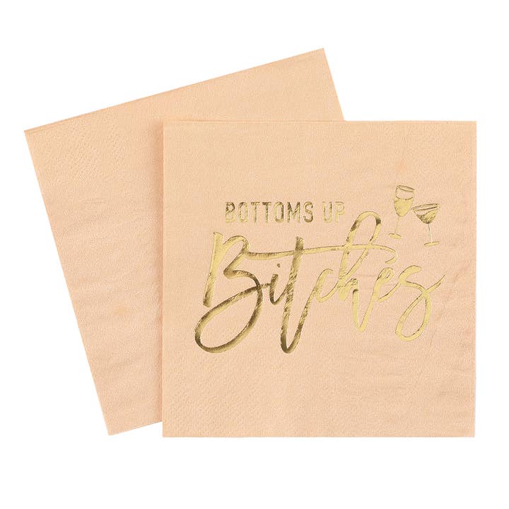 Masterpiece Studios - Wholesale Disposable Napkin - Bottoms Up Bitches Napkin2