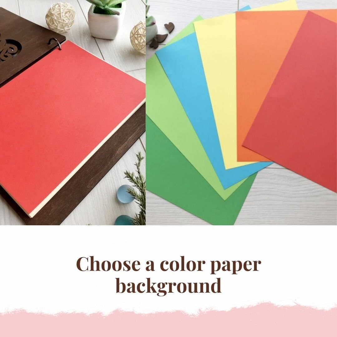 Cherish Deal - Wholesale Scrapbook - Our Story Personalised Scrapbook, Wooden Couples Memory Book6