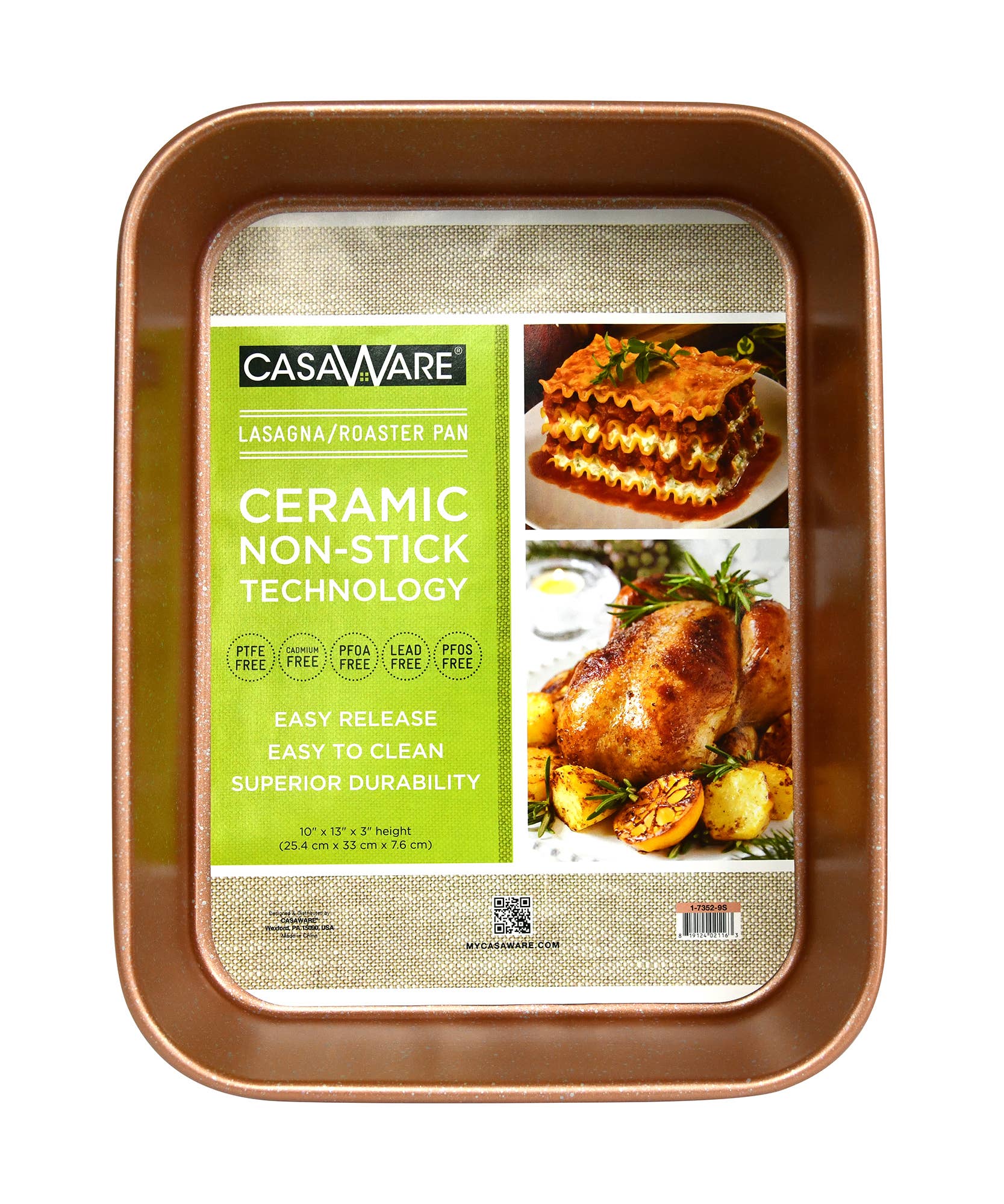 CasaWare - Wholesale Baking Dish - Lasagna/Roaster Pan 13" x 10"3