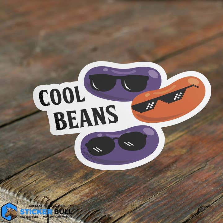 Sticker Bull – Adesivo por atacado – Autocolante Funny Meme, Cool Beans, Adesivo Vinil Impermeável